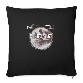 Wellenreiten Windkind - Sofakissenbezug 45 x 45 cm - Schwarz - Vorne
