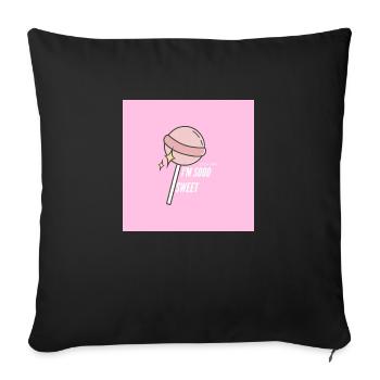 Lolipop - Housse de coussin décorative 45 x 45 cm - noir - Devant