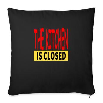 Kitchen - Sofa pillowcase 17,3'' x 17,3'' (45 x 45 cm) - black - Front