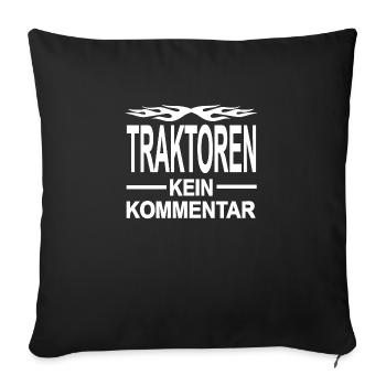 Traktor - Sofakissenbezug 45 x 45 cm - Schwarz - Vorne