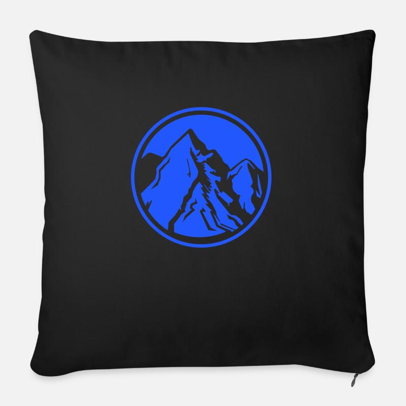 berge berge gebirge - Sofakissenbezug 45 x 45 cm - Schwarz