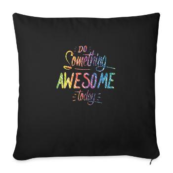 slogan illustration style art vecteur mode graphiques - Housse de coussin décorative 45 x 45 cm - noir - Devant