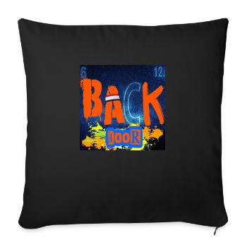 BACK DOOR CHEMISTRY - Sofa pillowcase 17,3'' x 17,3'' (45 x 45 cm) - black - Front