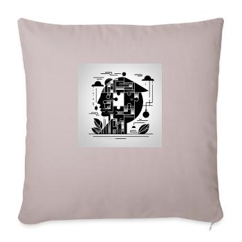 Love - Sofa pillowcase 17,3'' x 17,3'' (45 x 45 cm) - light taupe - Front