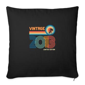 Vintage 2013 limited edition - Housse de coussin décorative 45 x 45 cm - noir - Devant