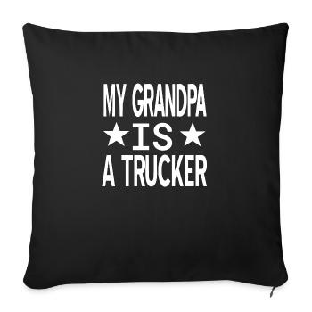 Truck - Sofakissenbezug 45 x 45 cm - Schwarz - Vorne