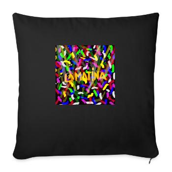 THE MATINE - Sofa pillowcase 17,3'' x 17,3'' (45 x 45 cm) - black - Front
