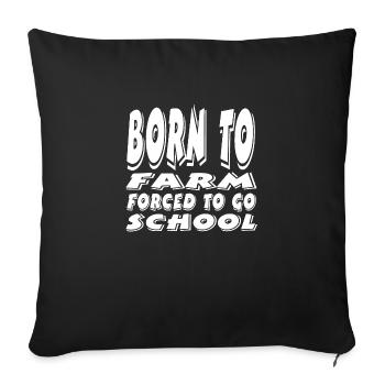 Farm - Sofa pillowcase 17,3'' x 17,3'' (45 x 45 cm) - black - Front