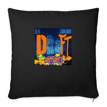 DRAFT CHEMISTRY - Housse de coussin décorative 45 x 45 cm - noir - Devant