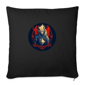 The Role-Playing Game Lizard - Sofa pillowcase 17,3'' x 17,3'' (45 x 45 cm) - black - Front