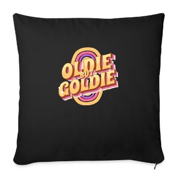 Oldie but Goldie Retro - Sofa pillowcase 17,3'' x 17,3'' (45 x 45 cm) - black - Front