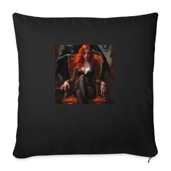 Diable - Housse de coussin décorative 45 x 45 cm - noir - Devant