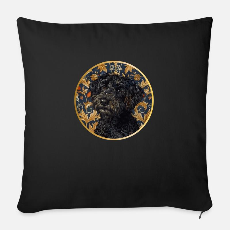 Hund IV - Sofakissenbezug 45 x 45 cm - Schwarz