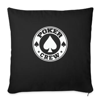 Équipe de poker - Housse de coussin décorative 45 x 45 cm - noir - Devant