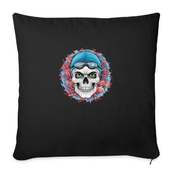 Dive into the Unknown! - Sofa pillowcase 17,3'' x 17,3'' (45 x 45 cm) - black - Front