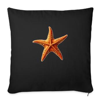 Étoile de mer - Housse de coussin décorative 45 x 45 cm - noir - Devant