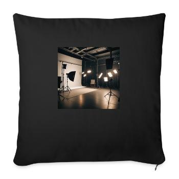 IMG 5132 - Housse de coussin décorative 45 x 45 cm - noir - Devant