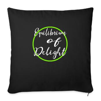 Idées cadeaux pour trouver l’équilibre - Housse de coussin décorative 45 x 45 cm - noir - Devant