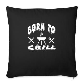 Griller - Housse de coussin décorative 45 x 45 cm - noir - Devant