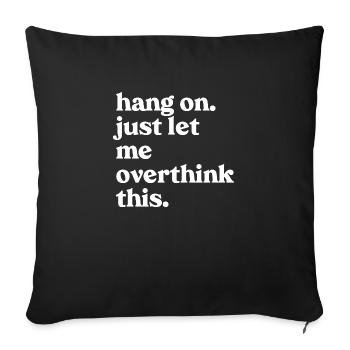 ADHD - Sofa pillowcase 17,3'' x 17,3'' (45 x 45 cm) - black - Front