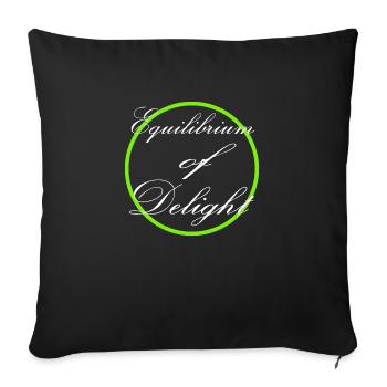 Vie équilibrée Trouver la joie Équilibre mental - Housse de coussin décorative 45 x 45 cm - noir - Devant