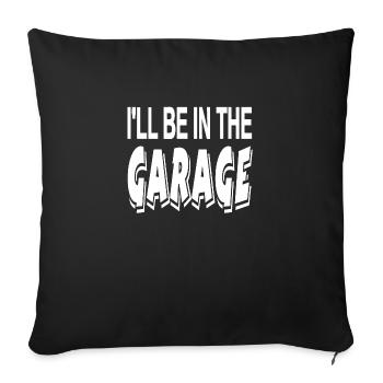 Garage - Sofakissenbezug 45 x 45 cm - Schwarz - Vorne