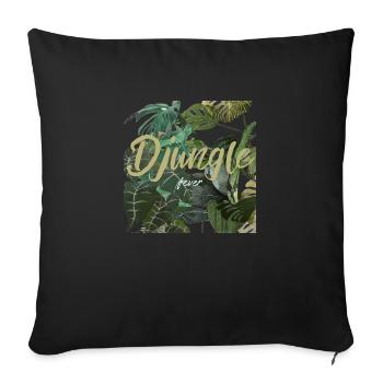 Fièvre de la jungle - Housse de coussin décorative 45 x 45 cm - noir - Devant
