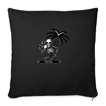 A cinema cameraman - Sofa pillowcase 17,3'' x 17,3'' (45 x 45 cm) - black - Front