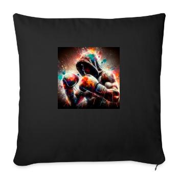 Boxer - Sofakissenbezug 45 x 45 cm - Schwarz - Vorne