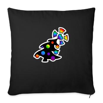 Christmas Tree Christmas Tree : Sticky Queer Pride - Sofa pillowcase 17,3'' x 17,3'' (45 x 45 cm) - black - Front