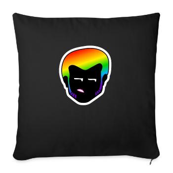 Genervtes Augenrollen : Sticky Queer Pride - Sofakissenbezug 45 x 45 cm - Schwarz - Vorne