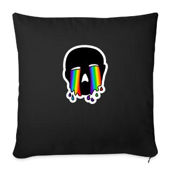 Heulend Weinend Hoch-Traurig : Sticky Queer Pride - Sofakissenbezug 45 x 45 cm - Schwarz - Vorne