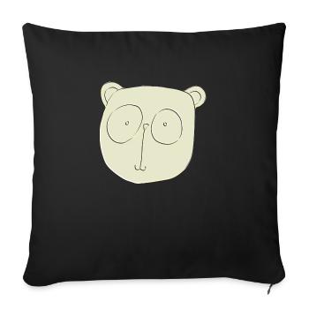 Koala Relief - Sofa pillowcase 17,3'' x 17,3'' (45 x 45 cm) - black - Front
