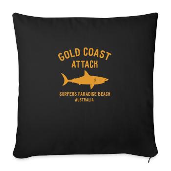 Gold Coast Attack - Australia - Surfers Paradise - Sofakissenbezug 45 x 45 cm - Schwarz - Vorne