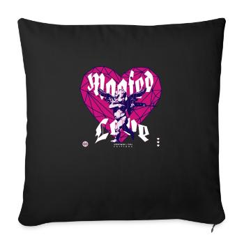 Cupid loves magfed paintball - Sofa pillowcase 17,3'' x 17,3'' (45 x 45 cm) - black - Front