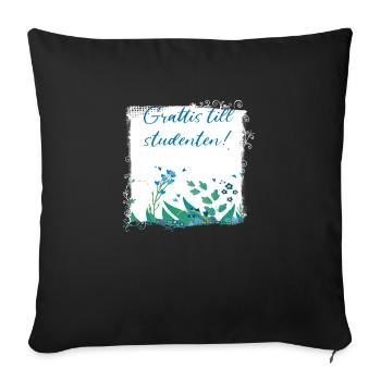Remise des diplômes de la classe 2024 Fête de remise des diplômes du lycée - Housse de coussin décorative 45 x 45 cm - noir - Devant