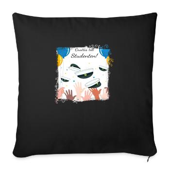 Remise des diplômes de la classe 2024 Fête de remise des diplômes du lycée - Housse de coussin décorative 45 x 45 cm - noir - Devant