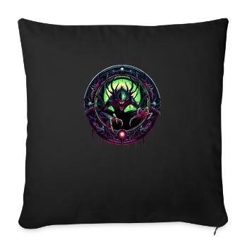 Gate to Darkness - Sofa pillowcase 17,3'' x 17,3'' (45 x 45 cm) - black - Front