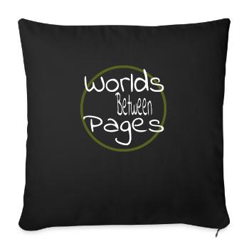 quote awesome reading lists literary community - Sofa pillowcase 17,3'' x 17,3'' (45 x 45 cm) - black - Front