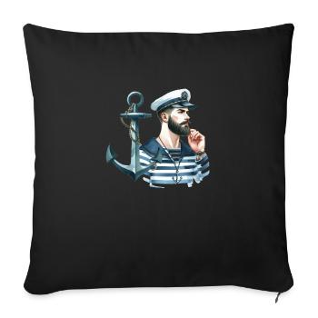 MARIN PASSION DU SUD - Housse de coussin décorative 45 x 45 cm - noir - Devant