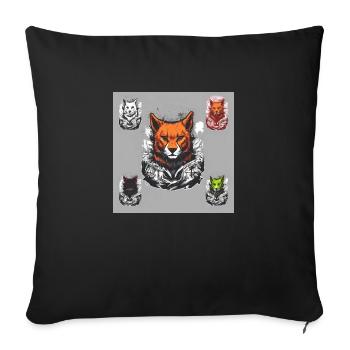 Hunter - Sofakissenbezug 45 x 45 cm - Schwarz - Vorne