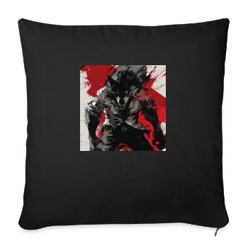 Werewolf - Sofa pillowcase 17,3'' x 17,3'' (45 x 45 cm) - black - Front