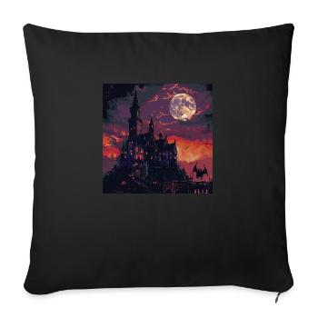 Siebenbürgen - Sofakissenbezug 45 x 45 cm - Schwarz - Vorne
