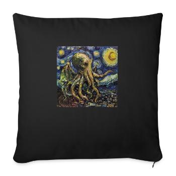 Van Gogh - Housse de coussin décorative 45 x 45 cm - noir - Devant