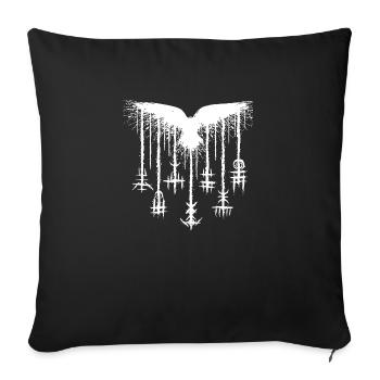 Wikinger norden valhalla schweden skandinavien flaga - Sofakissenbezug 45 x 45 cm - Schwarz - Vorne