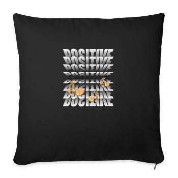 Crypto Summer: The Heat is On - Sofa pillowcase 17,3'' x 17,3'' (45 x 45 cm) - black - Front