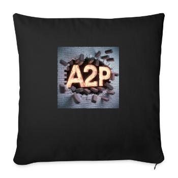 Add 2 Positivity - Sofa pillowcase 17,3'' x 17,3'' (45 x 45 cm) - black - Front