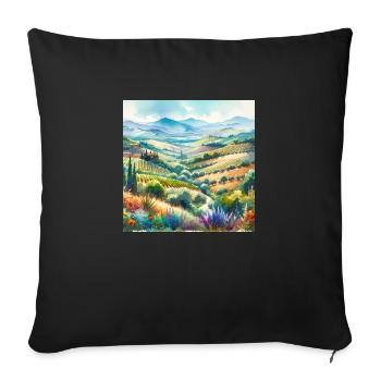 group1 3 - Sofa pillowcase 17,3'' x 17,3'' (45 x 45 cm) - black - Front