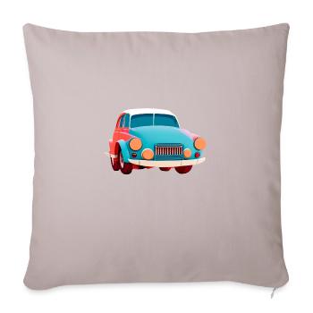 Old Abstract Car - Sofa pillowcase 17,3'' x 17,3'' (45 x 45 cm) - light taupe - Front