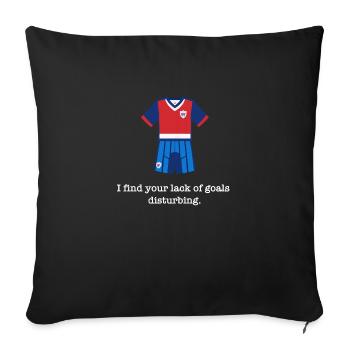 funny saying football jersey - Sofa pillowcase 17,3'' x 17,3'' (45 x 45 cm) - black - Front